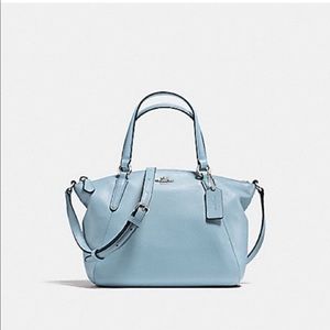 Coach Mini Kelsey Satchel Powder Blue Handbag